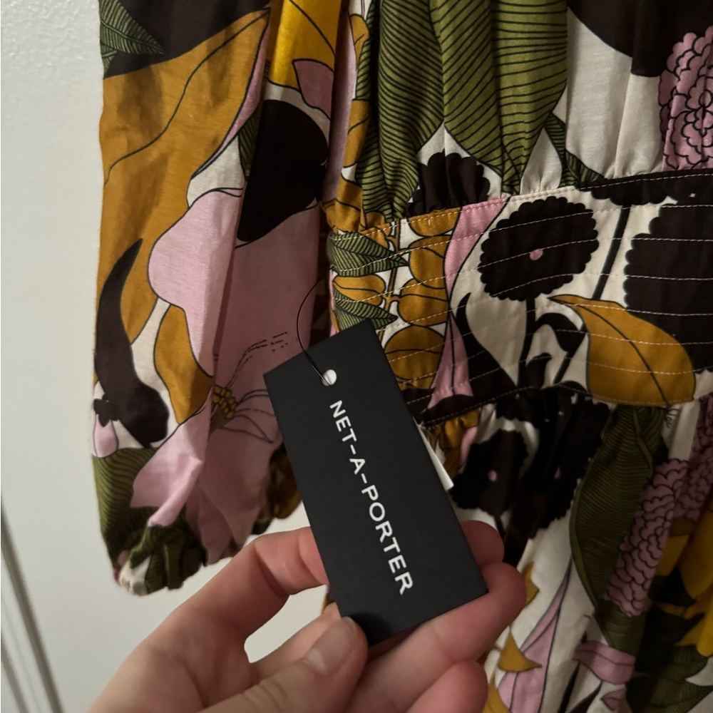 NWT La Double J S Margherita printed cotton and silk-blend mini dress - Picture 8 of 13